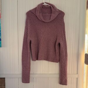 Free People Dusty Rose Turtleneck Sweater